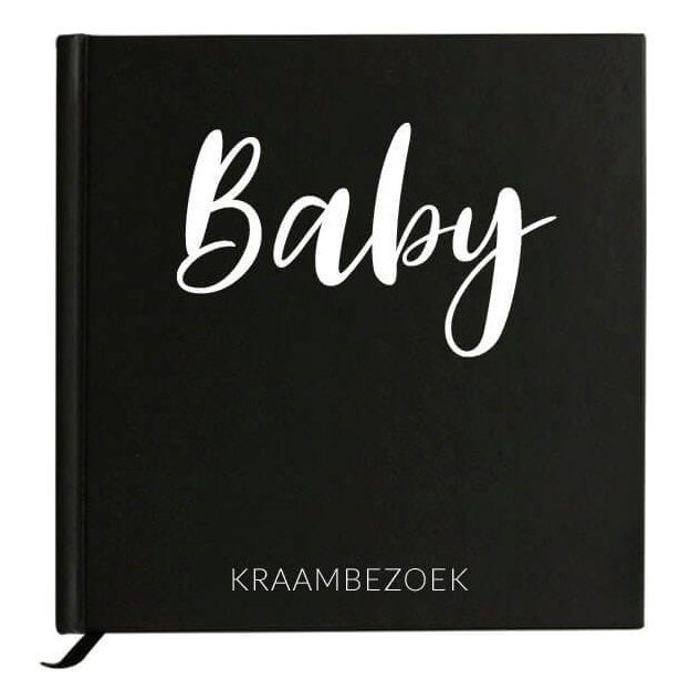 Baby Bunny - Baby kraambezoekboek - Black