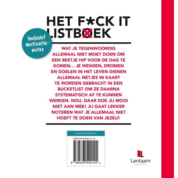 Het fck it listboek (inclusief motivatie notes) achterzijde - invulboekjes.nl