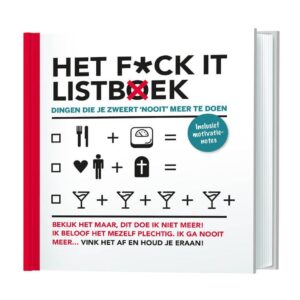 Het fck it listboek (inclusief motivatie notes) - invulboekjes.nl