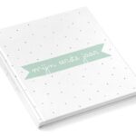 KIDOOZ Invulboek 'Mijn eerste jaar' - Mint - voorkant - invulboekjes.nl