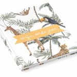 KIDOOZ Invulboek 'Mijn eerste jaar' - Safari - voorkant - invulboekjes.nl