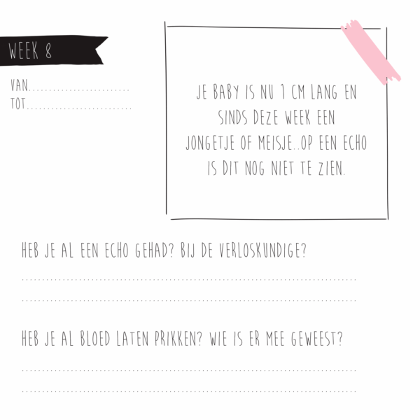 KIDOOZ Invulboek 'Mijn negen maanden' - Blush - Afbeelding 18