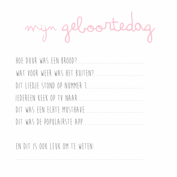 KIDOOZ Kraambezoekboek - Blush - Afbeelding 14