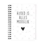 Krúskes Hjoed is alles mooglik - Fries notitieboek - voorkant - invulboekjes.nl
