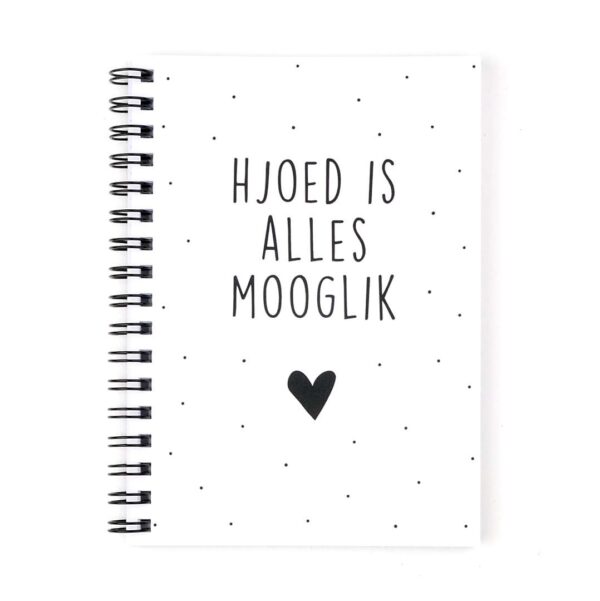 Krúskes Hjoed is alles mooglik - Fries notitieboek - voorkant - invulboekjes.nl