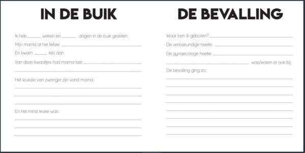 Studio Ins & Outs Babyboek ‘Mijn eerste jaar’ - binnenkant 4 - invulboekjes.nl