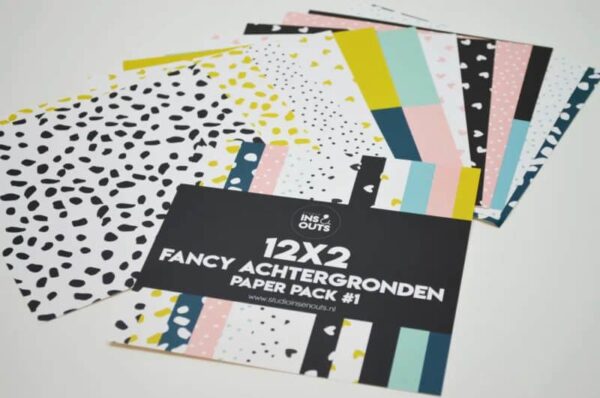 Studio Ins & Outs Fancy achtergronden - Paper pack #1 - alle patronen - invulboekjes.nl