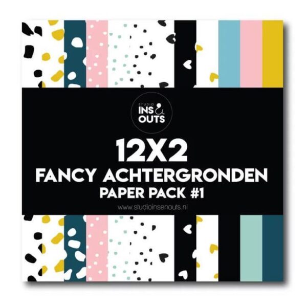 Studio Ins & Outs Fancy achtergronden - Paper pack #1 - voorkant - invulboekjes.nl