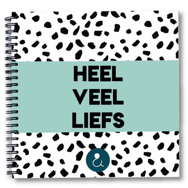 Studio Ins & Outs Kraambezoekboek 'Heel veel liefs' - Mint