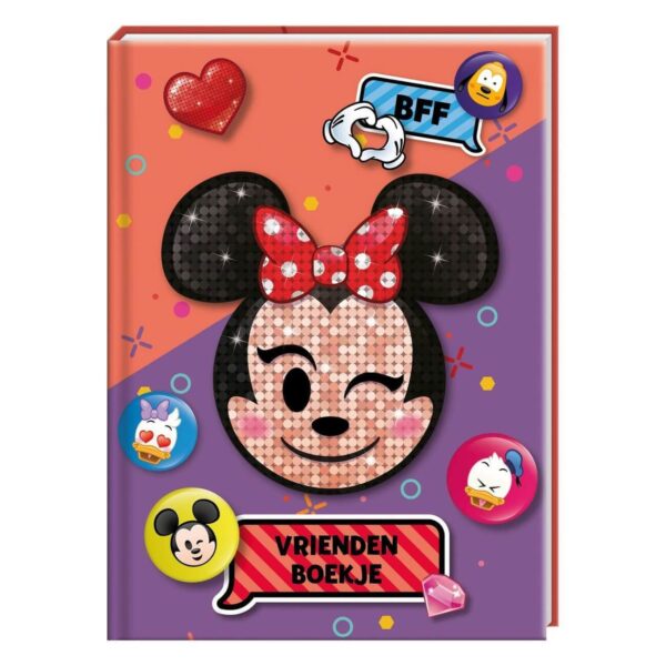 Disney Emoji Minni Mouse Vriendenboekje - voorkant - invulboekjes.nl
