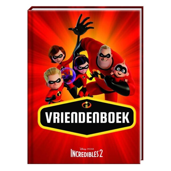 Disney Incredibles 2 Vriendenboek - voorkant - invulboekjes.nl