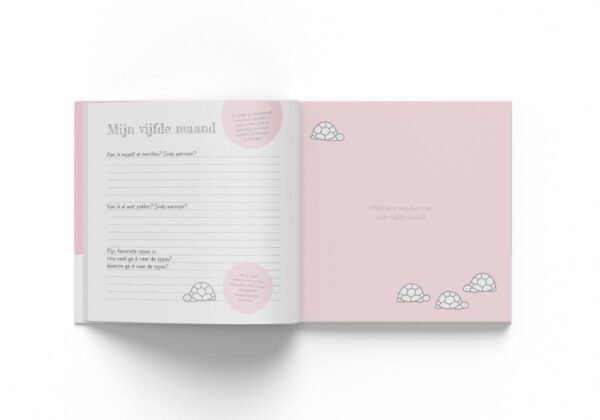 Nijntje Baby's eerste jaar - Roze - binnenkant 3 - invulboekjes.nl