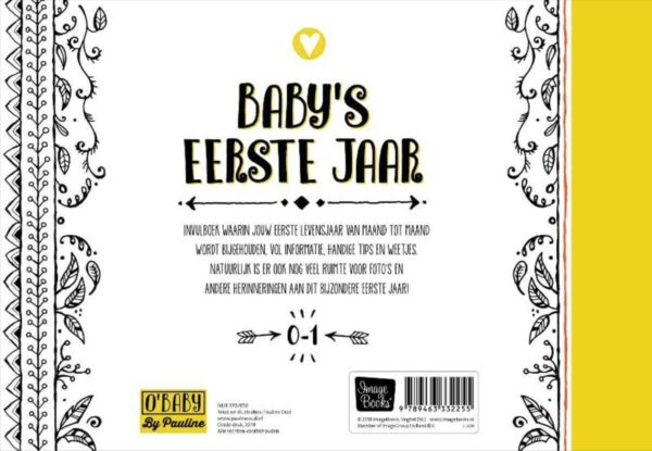 O'Baby by Pauline - Baby's eerste jaar - achterkant - invulboekjes.nl