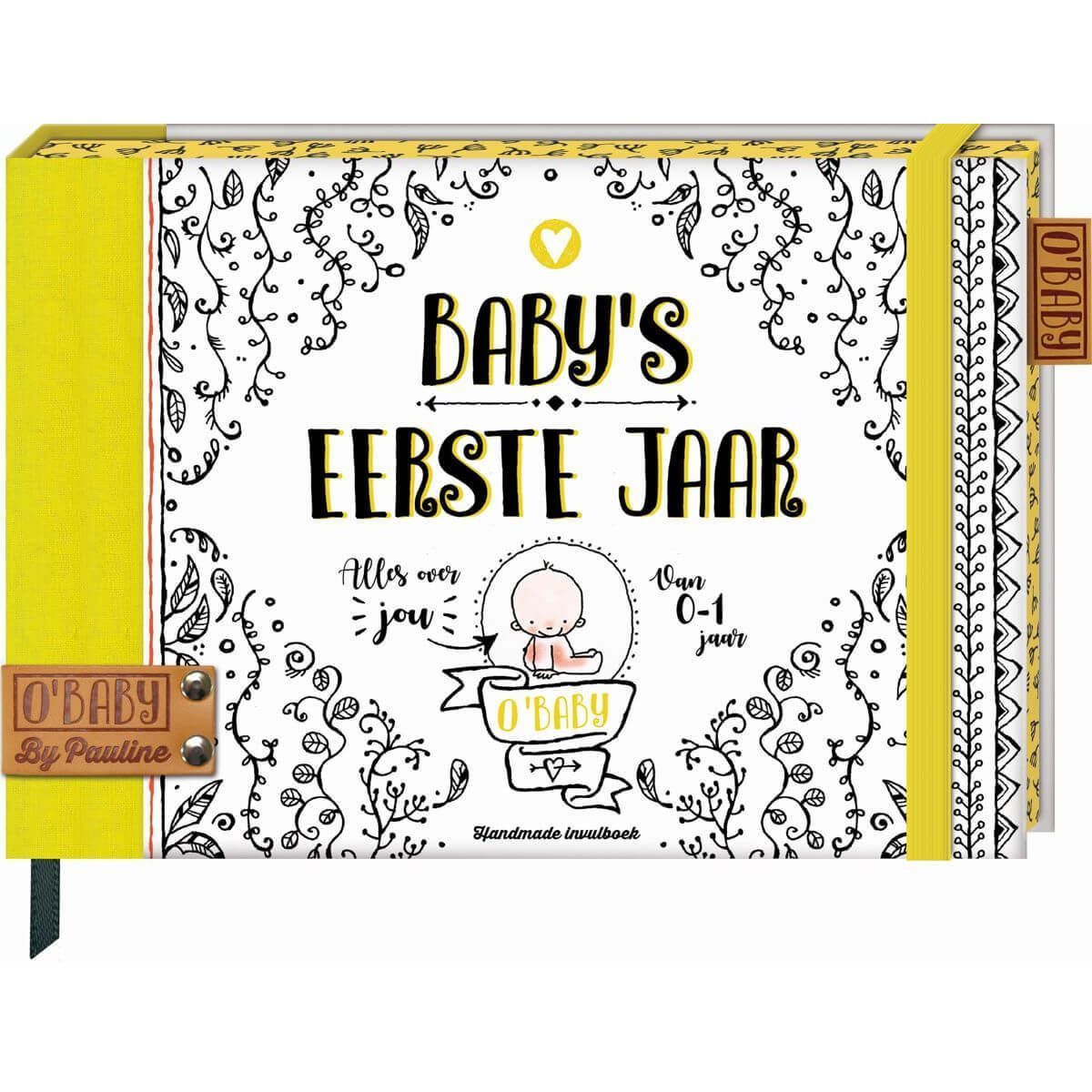 O'Baby by Pauline - Baby's eerste jaar - voorkant - invulboekjes.nl