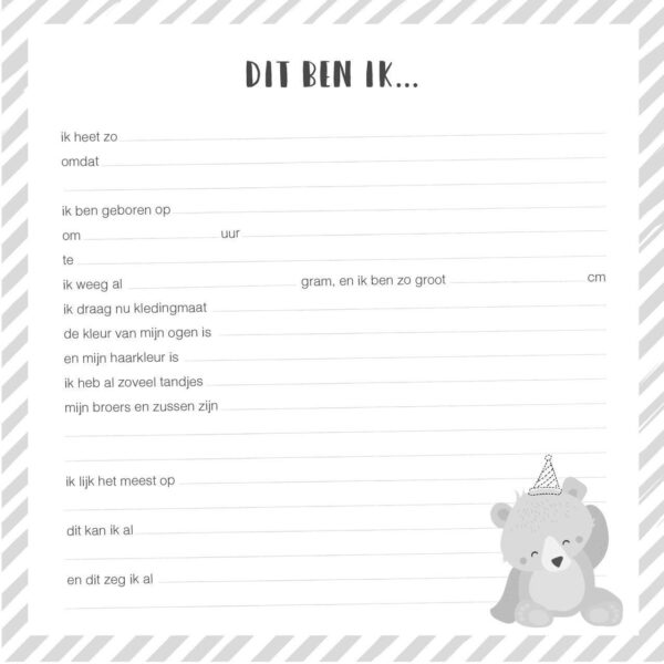 Tante Kaartje Mijn eerste verjaardag gastenboek - Afbeelding 3