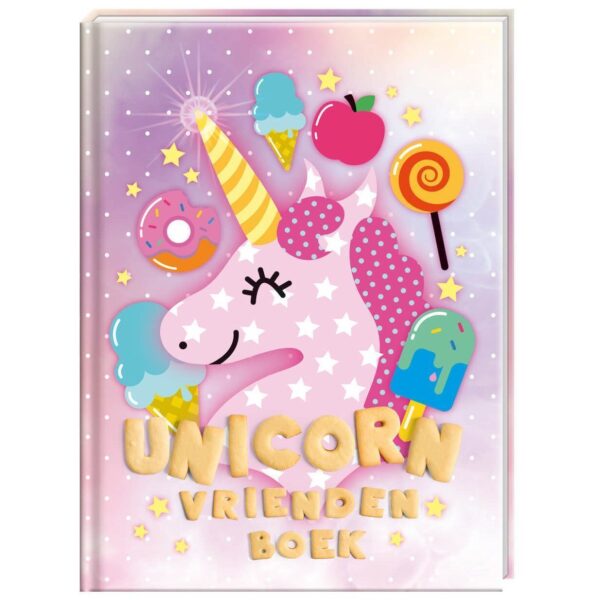 Unicorn Vriendenboek - voorkant - invulboekjes.nl