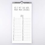 Krúskes Smalle verjaardagskalender - Zwart-wit - binnenkant 6 - invulboekjes.nl