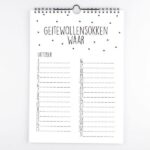 Krúskes Verjaardagskalender - Zwart-wit - binnenkant 3 - invulboekjes.nl