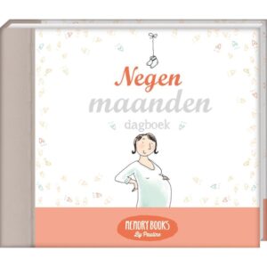 Memorybooks by Pauline - Negen maanden dagboek - voorkant - invulboekjes.nl