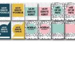 Studio Ins & Outs Mijlpaalkaarten set - Baby's eerste jaar - 4 - invulboekjes.nl