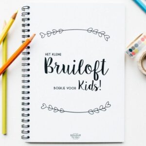 Bonjour to you - Bruiloft boekje voor kids - voorkant- invulboekjes.nl