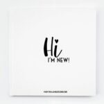 Bonjour to you - Kraambezoekboek Hi i'm new! - voorkant 4 - invulboekjes.nl