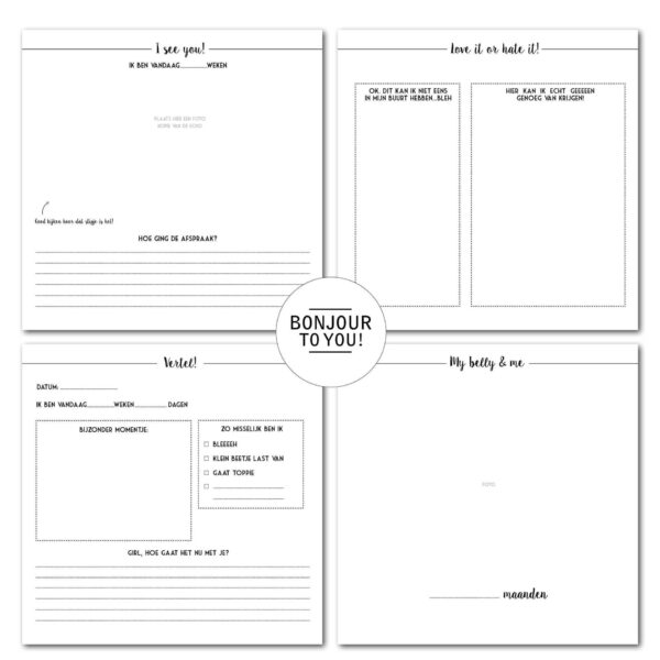 Bonjour to you - Mijn 9 maanden boek - Afbeelding 3