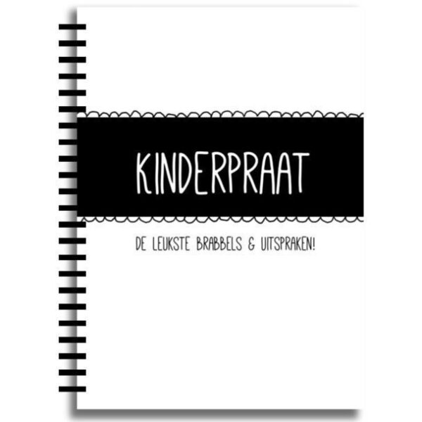 Creations of Happiness - Kinderpraat - ZwartWit- voorkant