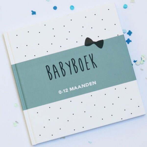 Huisje no.56 - Babyboek 0-12 maanden - Blauw - voorkant