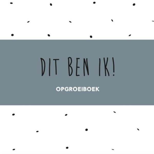 Huisje no.56 - Dit ben ik! Opgroeiboek - Blauw - voorkant