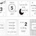 Huisje no.56 - Mijlpaalkaarten set Kind 1-5 jaar - assortiment