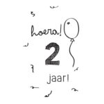 Huisje no.56 - Mijlpaalkaarten set Kind 1-5 jaar - voorkant
