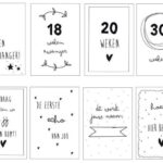 Huisje no.56 - Mijlpaalkaarten set Zwangerschap - assortiment
