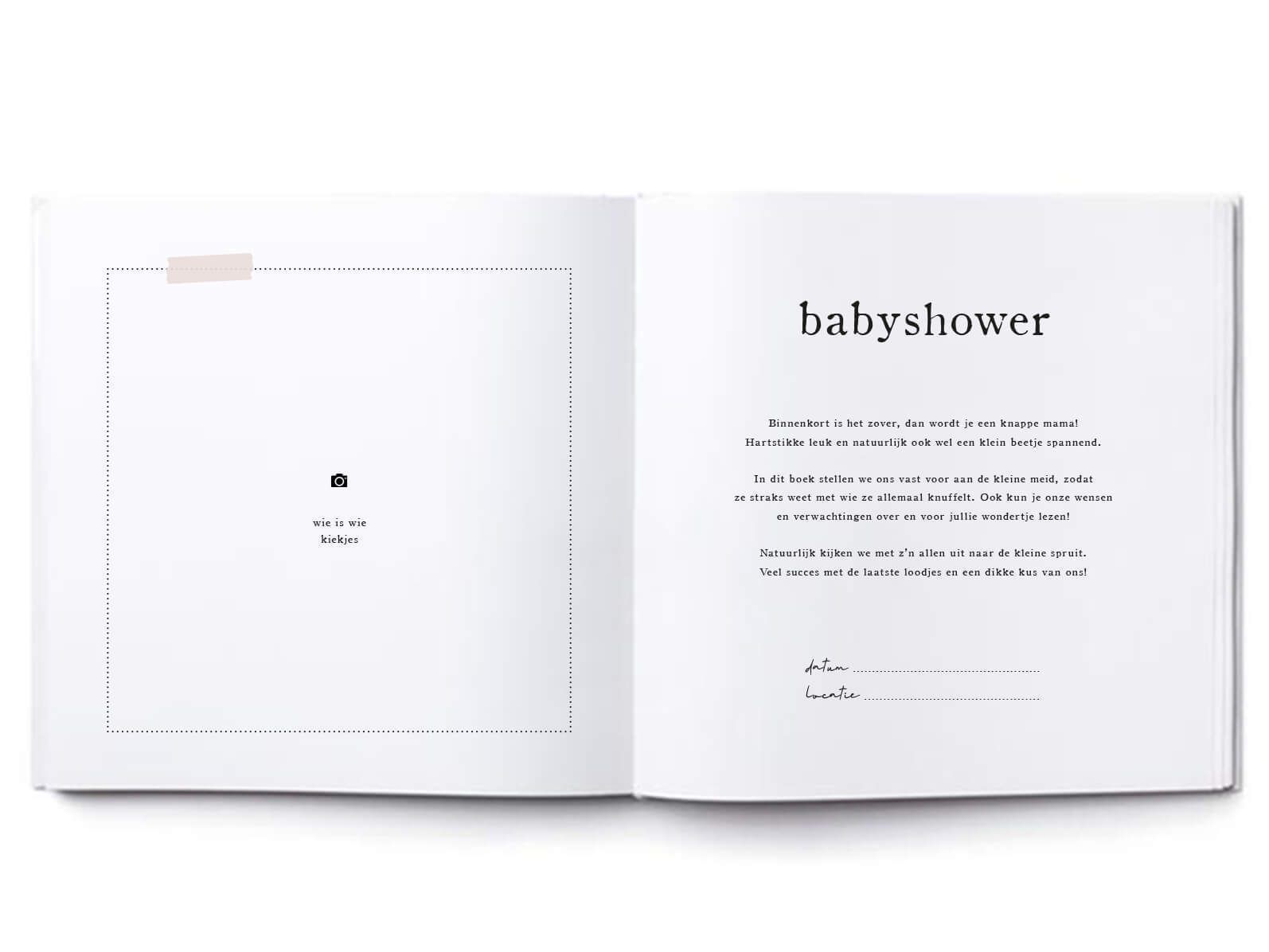 Verbazingwekkend Pink Peach - Babyshower boek - Meisje Kopen? - Invulboekjes.nl IC-99