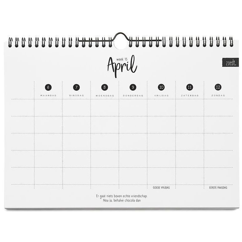 Zoedt Familieplanner 2020 A4 Zoedt Familieplanner 2020 A4