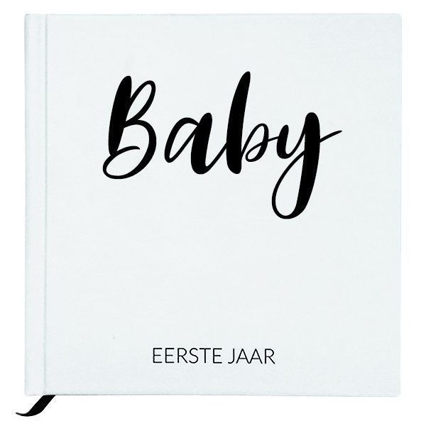 Baby Bunny - Baby eerste jaar boek - White - invulboekjes.nl