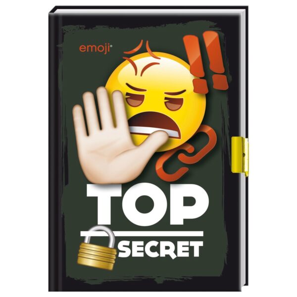 Emoji dagboek met slotje - Top secret - invulboekjes.nl