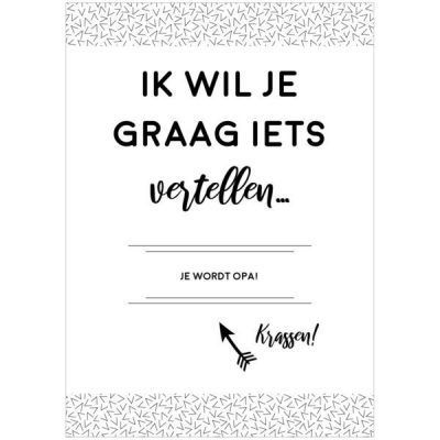 Nine Gifts - Kraskaart - Je wordt opa! - invulboekjes.nl