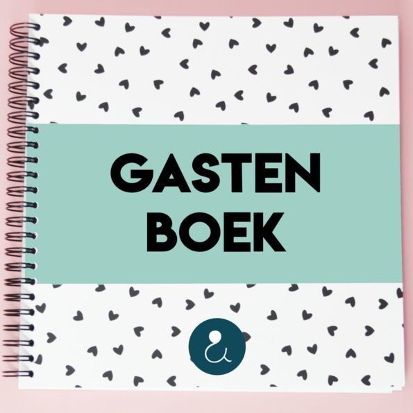 Studio Ins & Outs 'Gastenboek bruiloft' - Mint - invulboekjes.nl