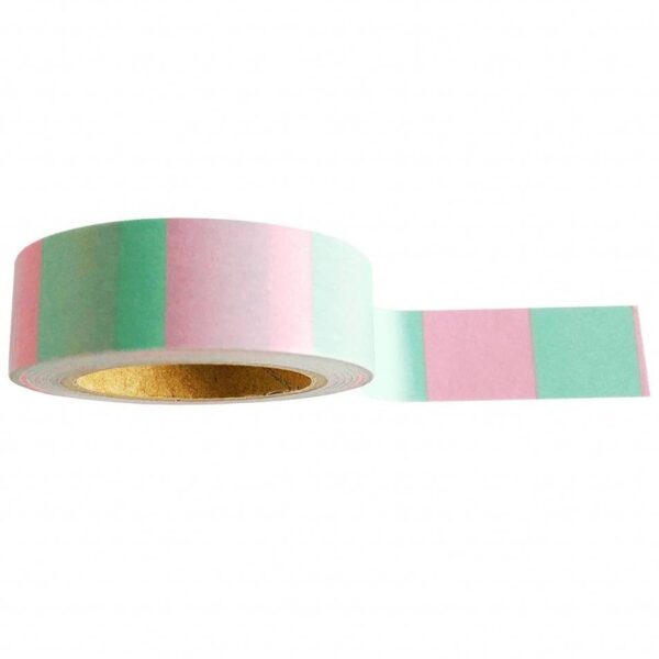 Studio Stationery Washi tape 'Mint pink' - invulboekjes.nl