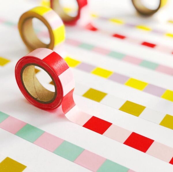 Studio Stationery Washi tape 'Pink red' - invulboekjes.nl