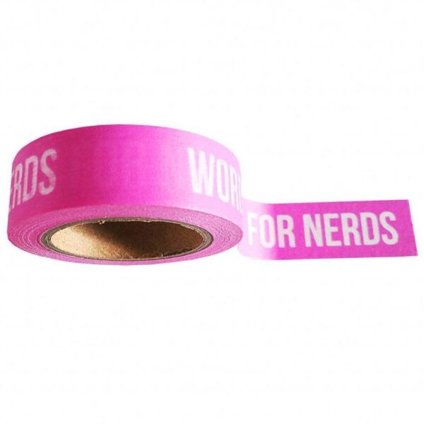 Studio Stationery Washi tape 'Words are for nerds' - invulboekjes.nl