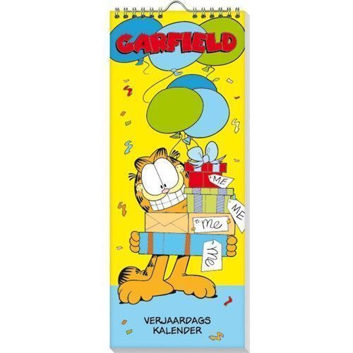 Verjaardagskalender Garfield - invulboekjes.nl
