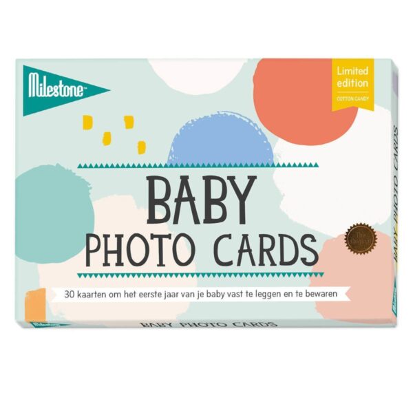 Milestone™ Baby fotokaarten - Cotton candy - invulboekjes (1)