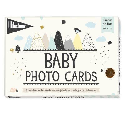 Milestone™ Baby fotokaarten - Over the moon - invulboekjes (1)