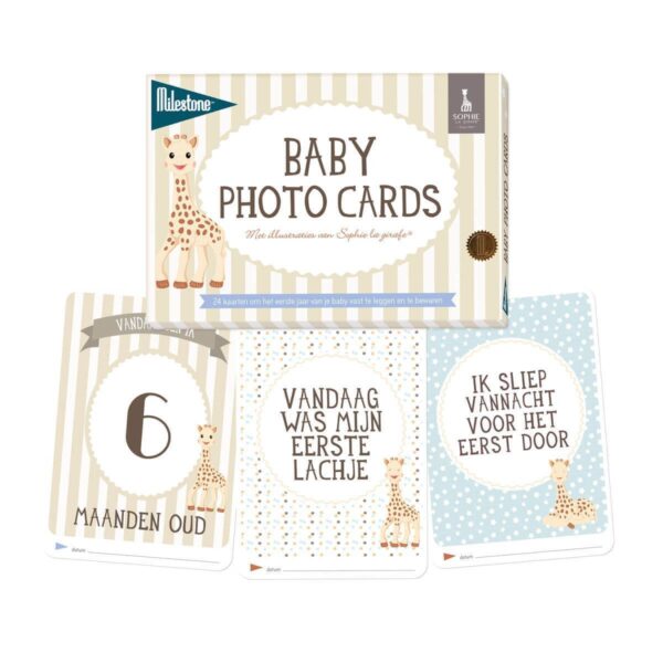 Milestone™ Baby fotokaarten - Sophie la Girafe - invulboekjes (1)
