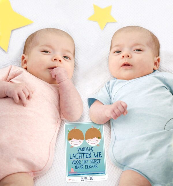 Milestone™ Baby tweeling fotokaarten - Twins - invulboekjes (1)
