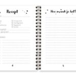Binnenwerk receptenboekje Fyllbooks Recept