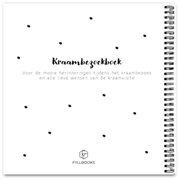 Cover kraambezoekboek Fyllbooks achterkant