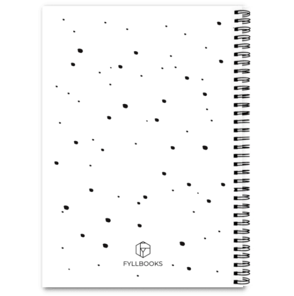Cover oppasboek Fyllbooks achterkant